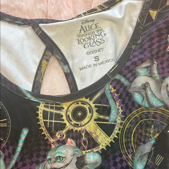 NWNT Steampunk Cheshire Cat Dress Alice in Wonderland - Picture 3 of 8